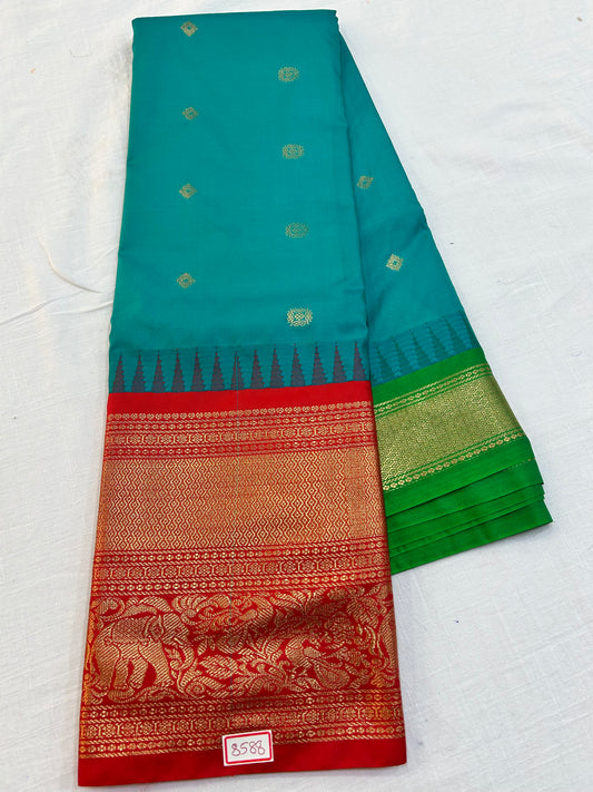 Semi Gadwal Silk Sarees Big Border