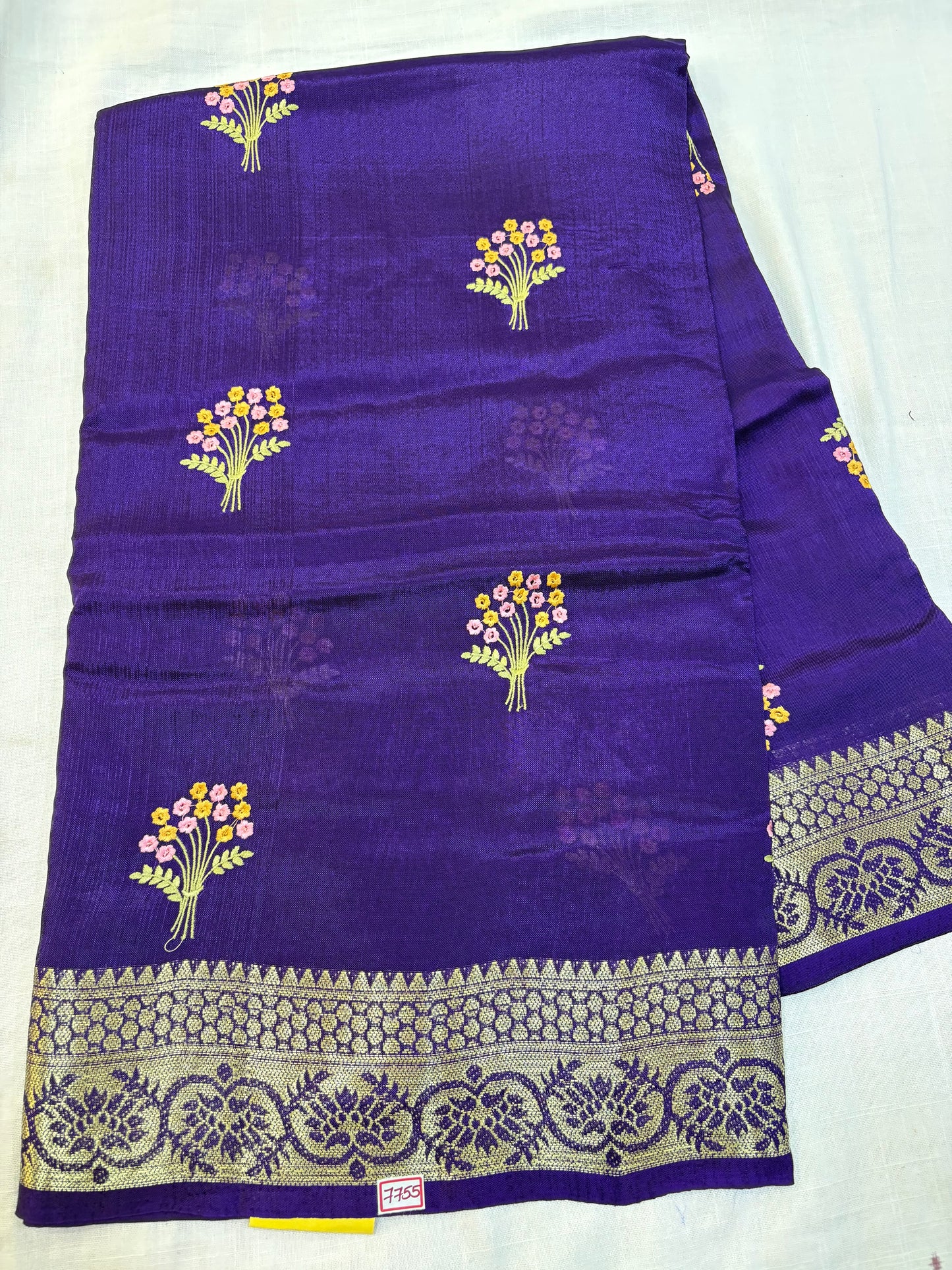 Dupian Silk Saree with Embroidery