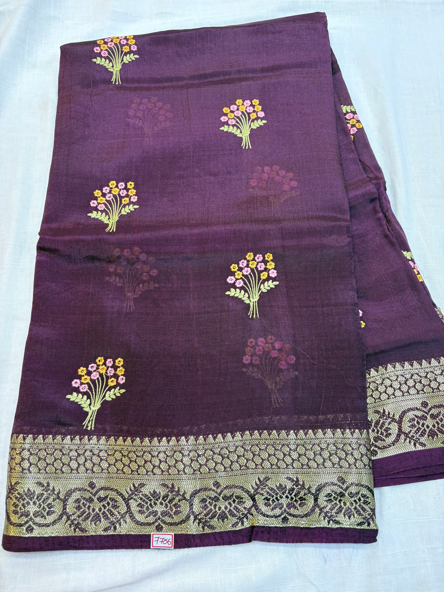 Dupian Silk Saree with Embroidery