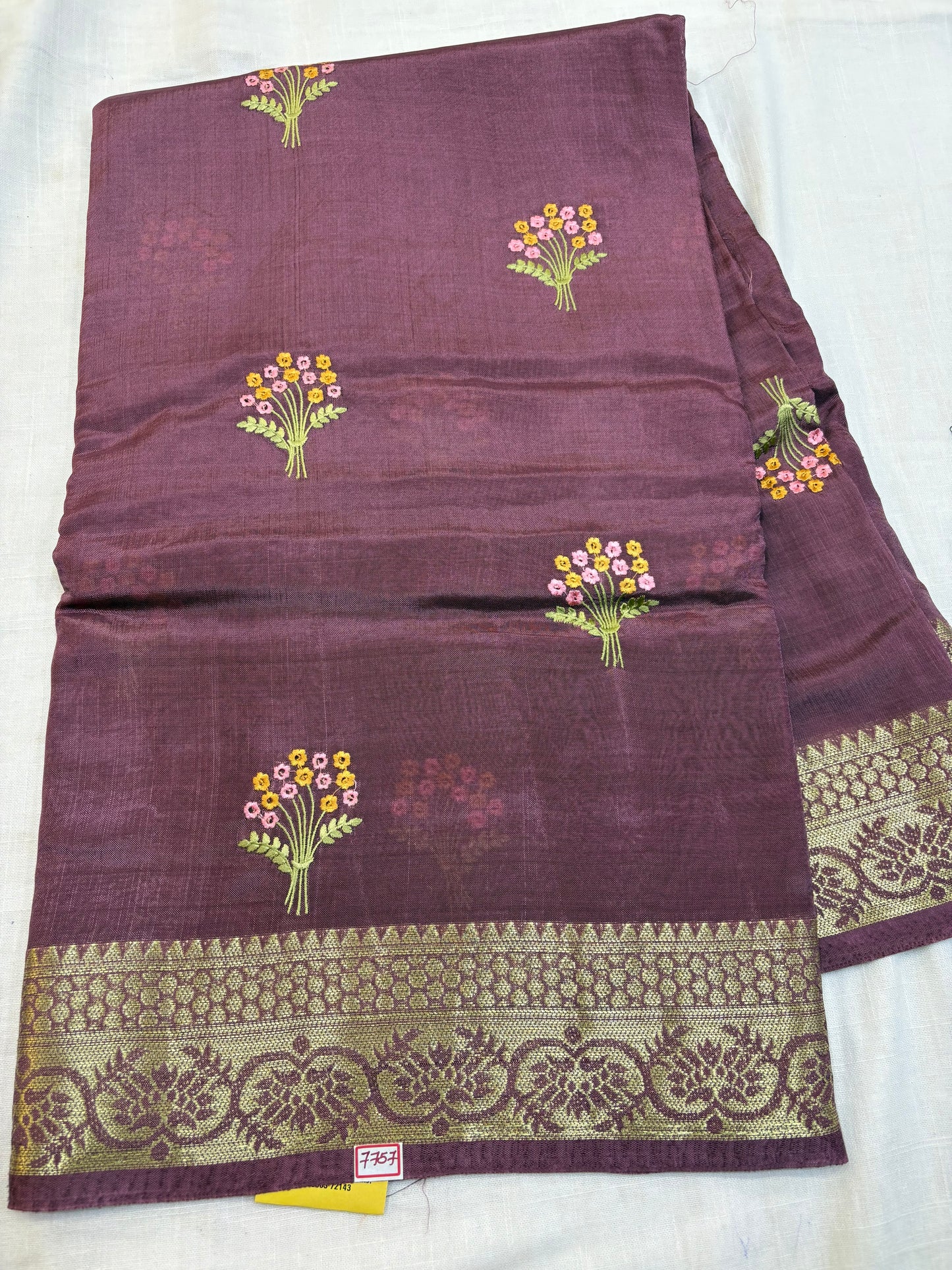 Dupian Silk Saree with Embroidery