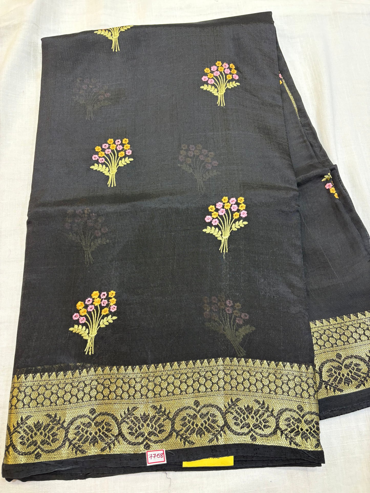 Dupian Silk Saree with Embroidery