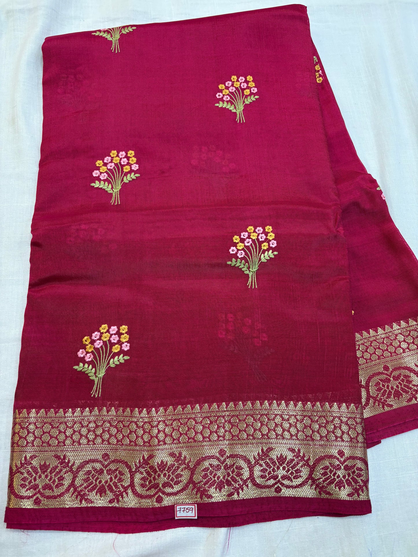 Dupian Silk Saree with Embroidery