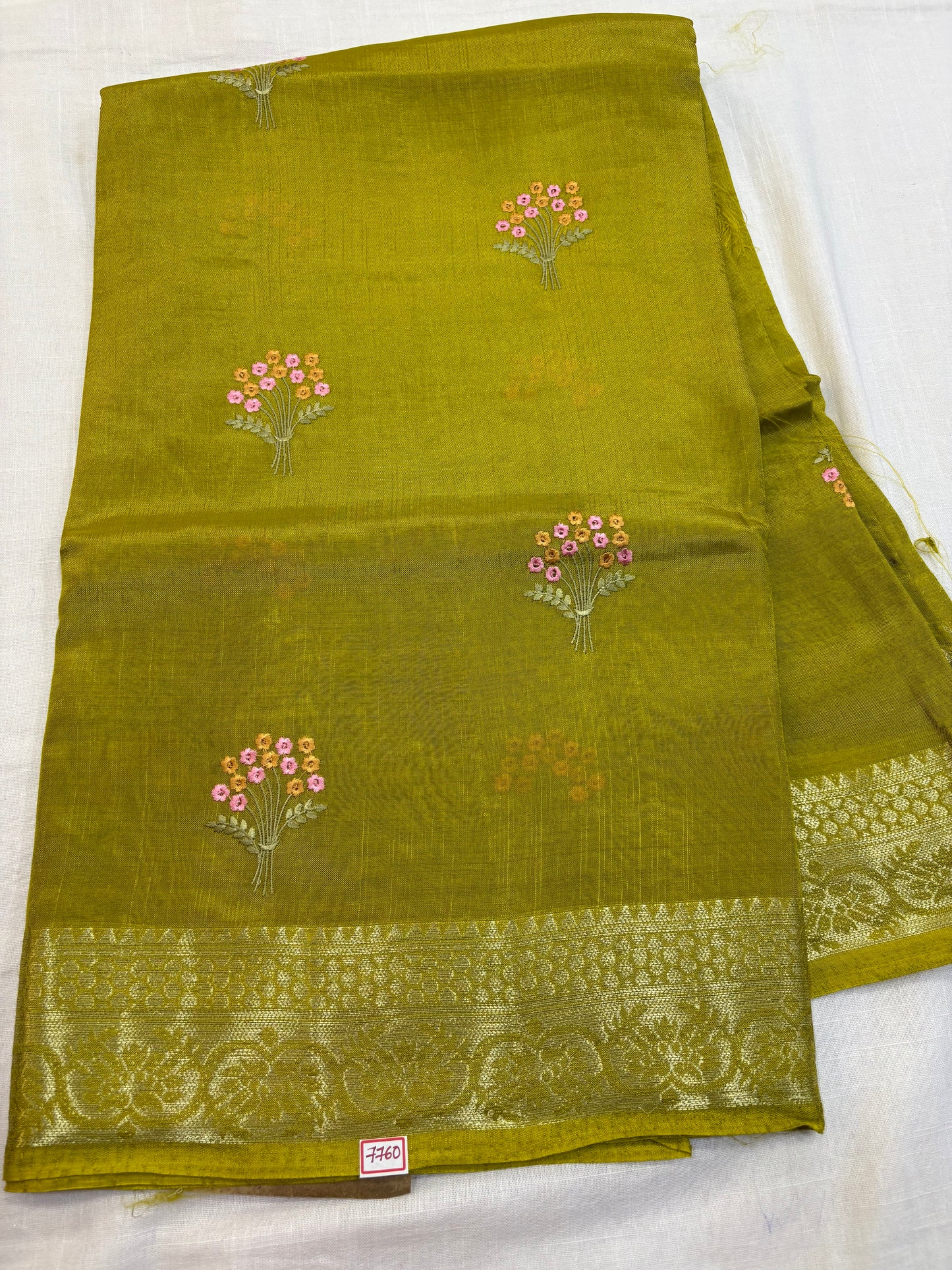 Dupian Silk Saree with Embroidery