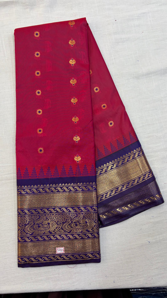 Semi Gadwal Silk Saree