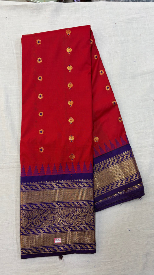 Semi Gadwal Silk Saree
