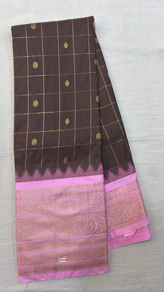 Semi Gadwal Silk Saree
