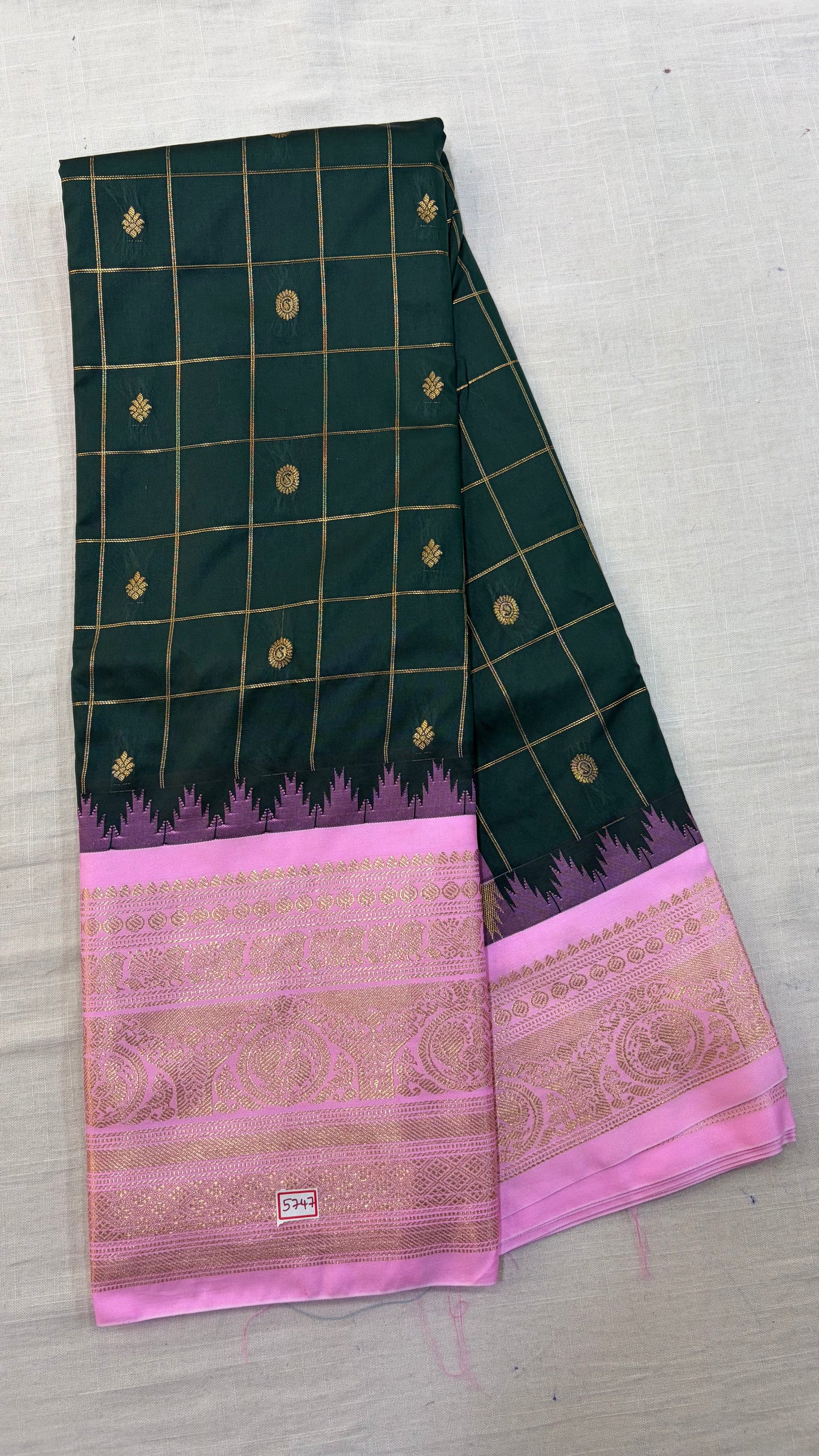 Semi Gadwal Silk Saree