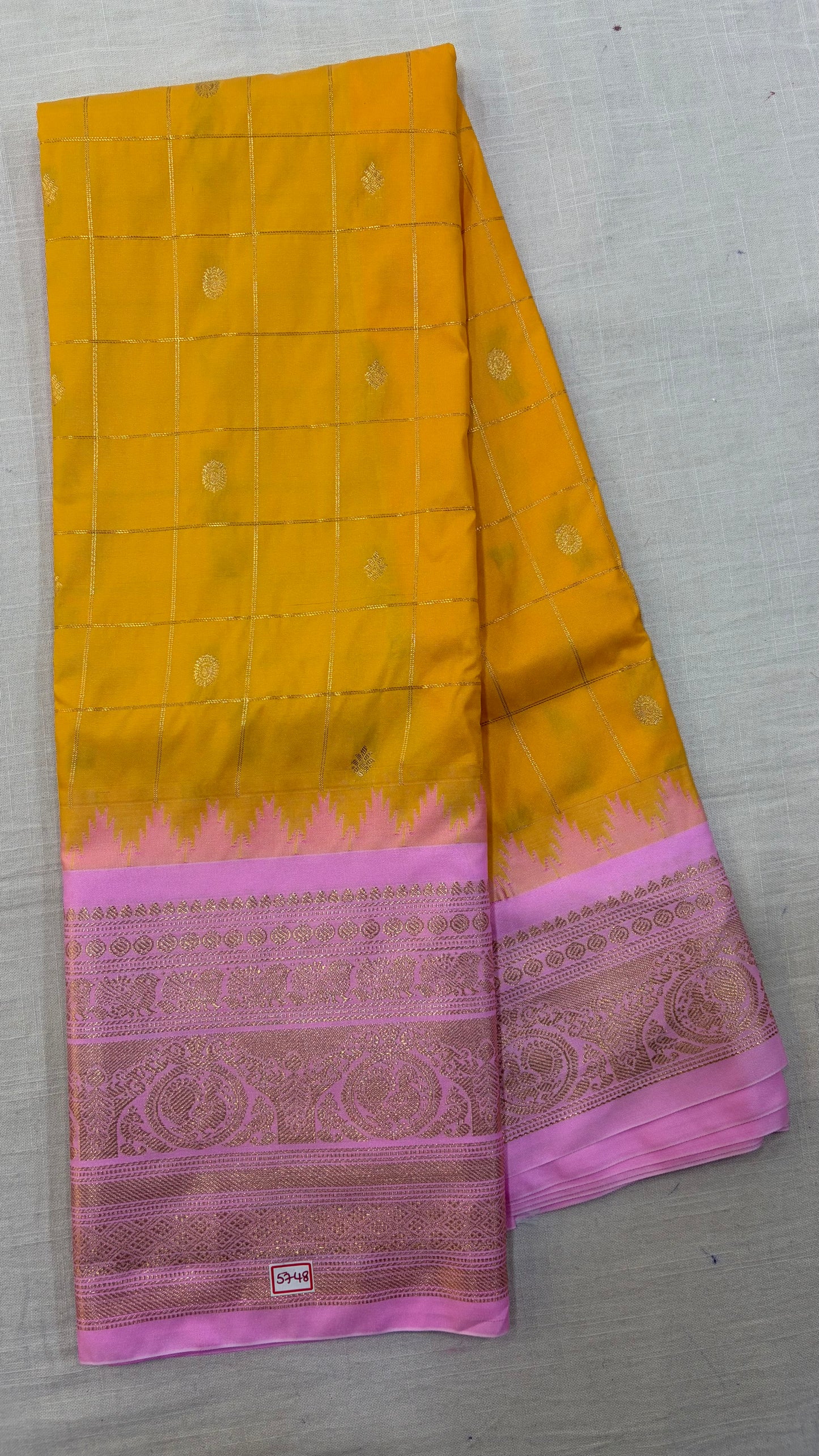 Semi Gadwal Silk Saree