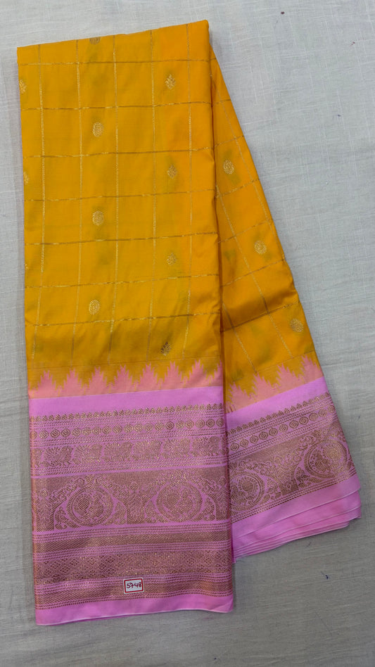 Semi Gadwal Silk Saree