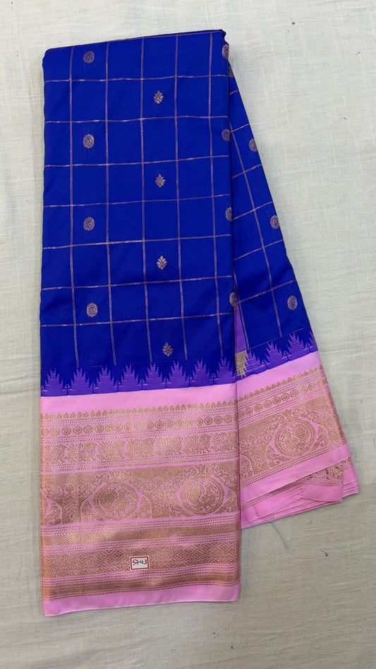 Semi Gadwal Silk Saree