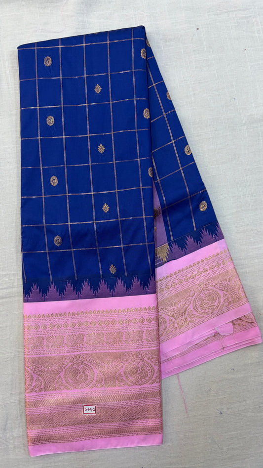 Semi Gadwal Silk Saree