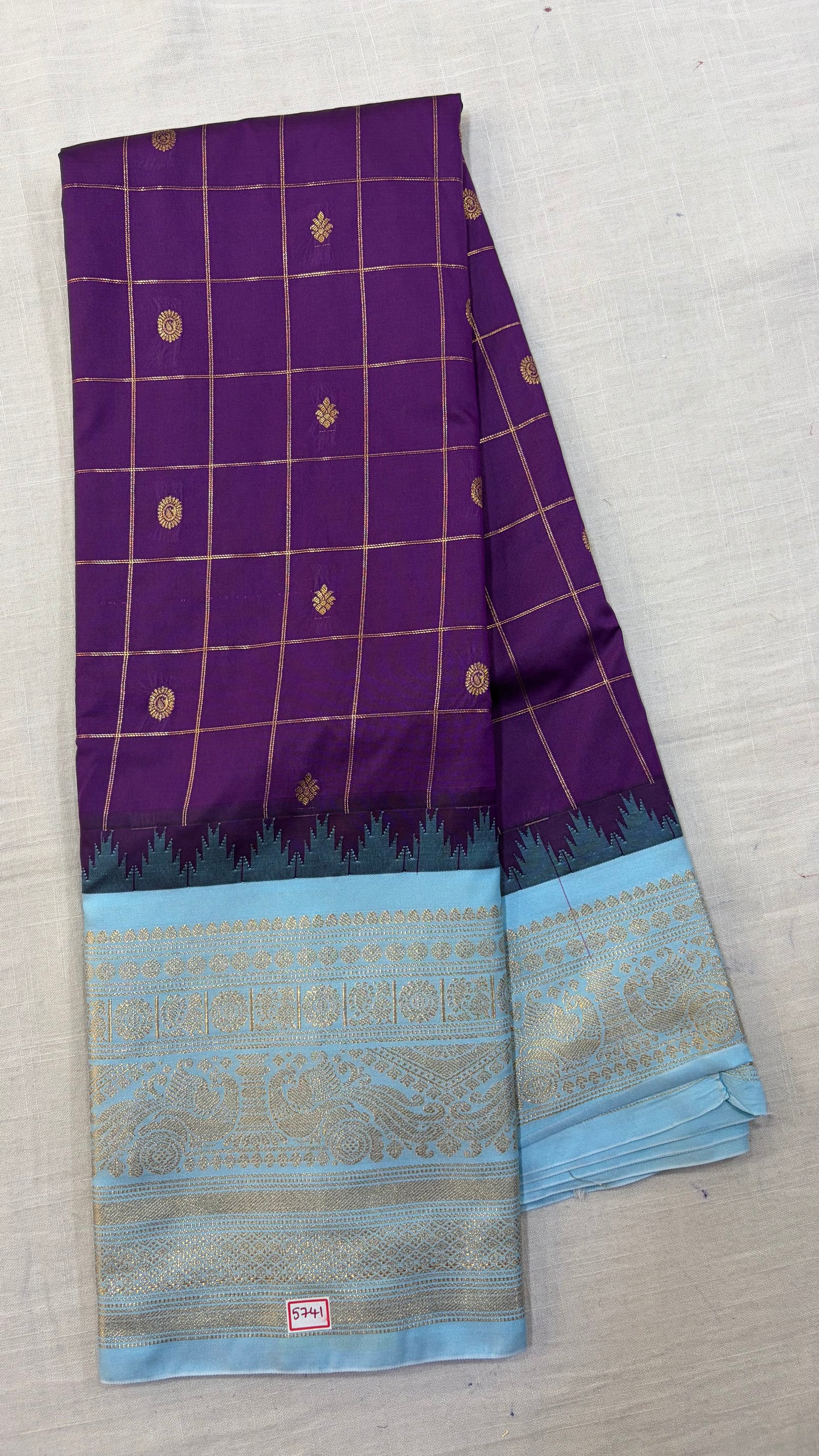 Semi Gadwal Silk Saree