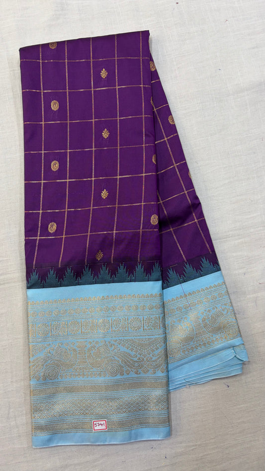 Semi Gadwal Silk Saree