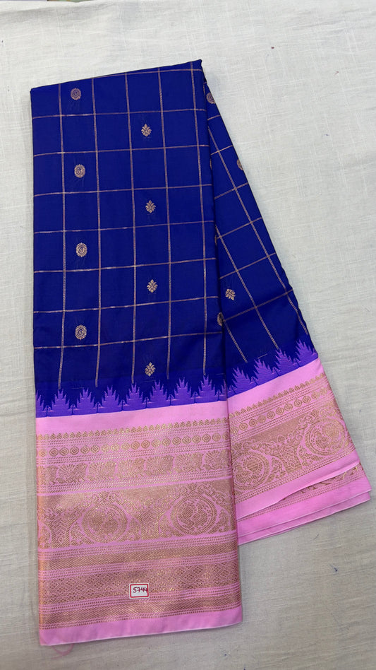 Semi Gadwal Silk Saree