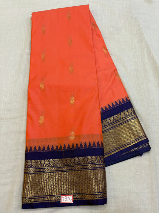 Semi Gadwal Silk Small Border