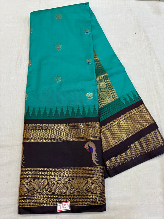 Semi Gadwal Silk Muniya Design Border