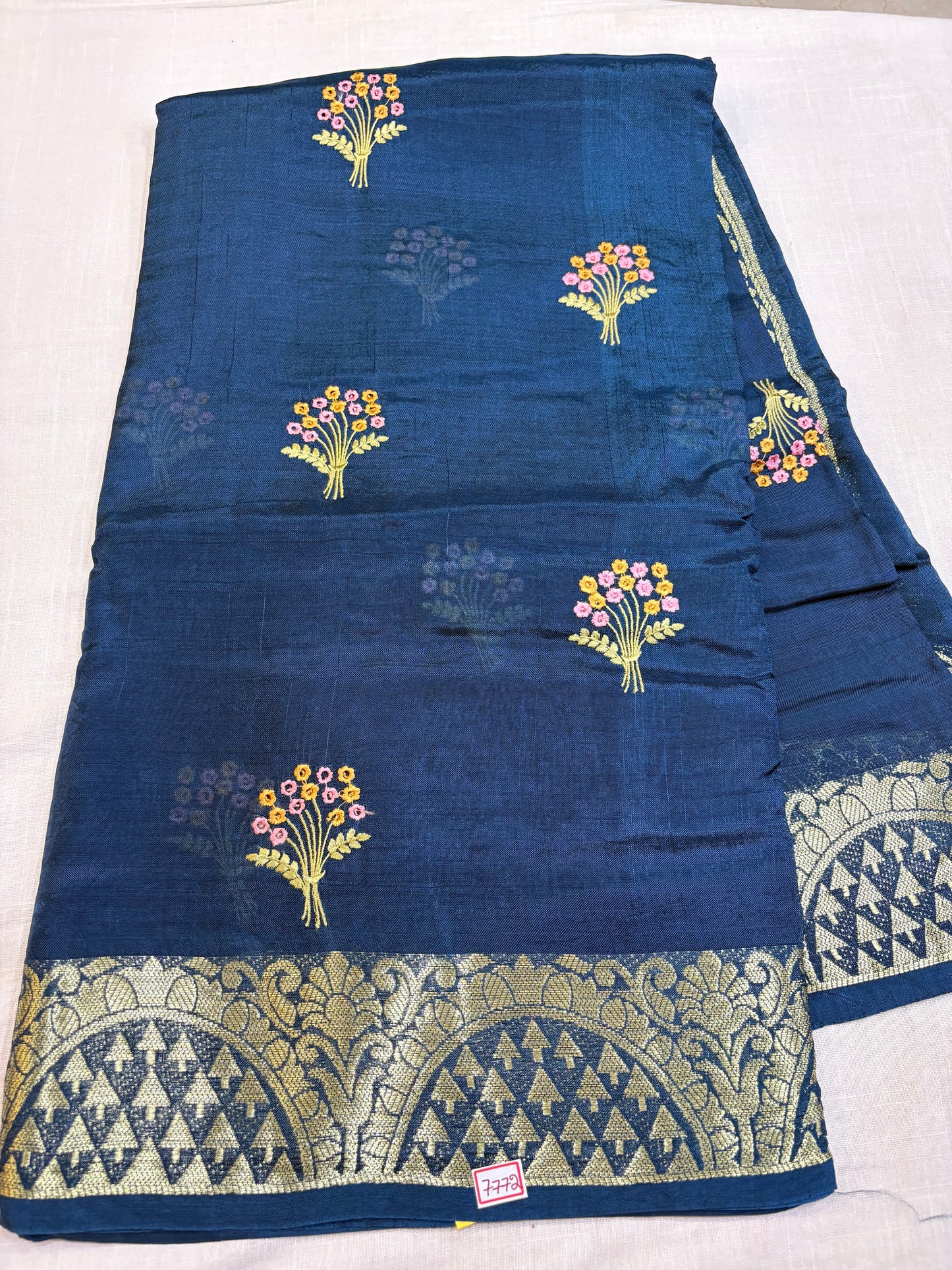 Dupian Silk Saree with Embroidery