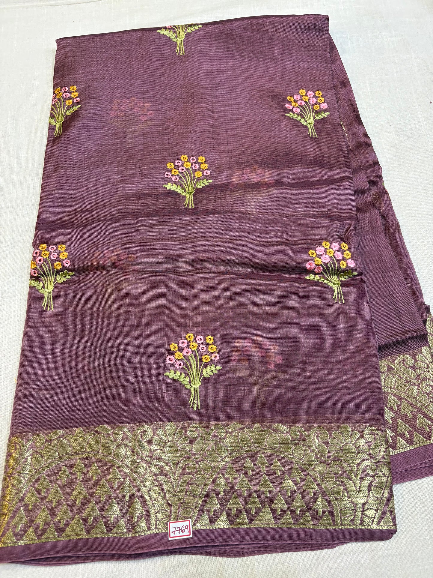 Dupian Silk Saree with Embroidery