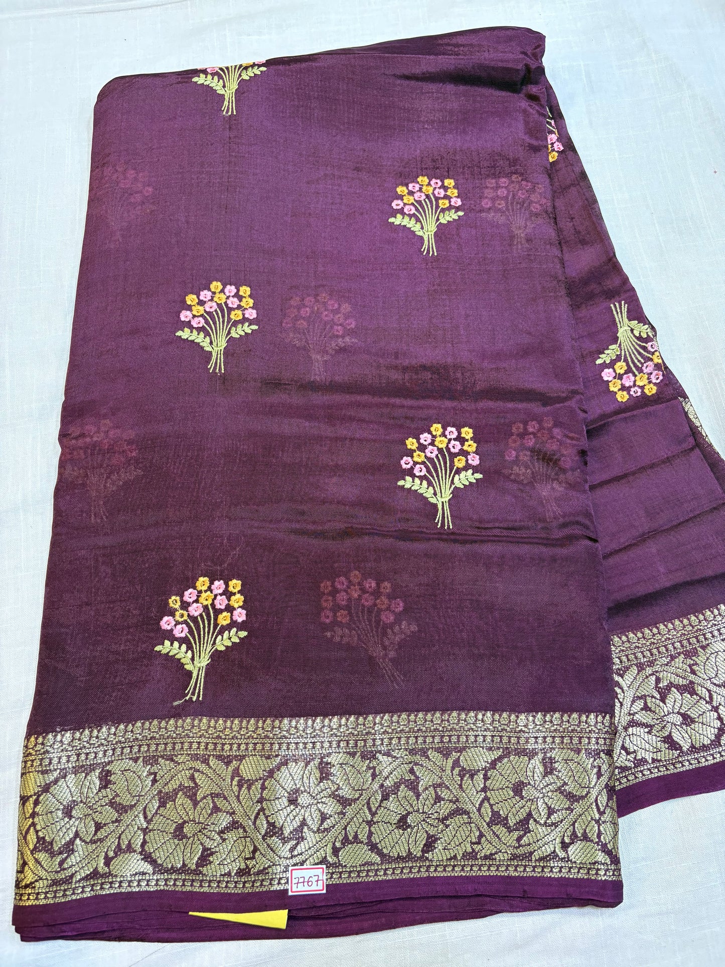 Dupian Silk Saree with Embroidery