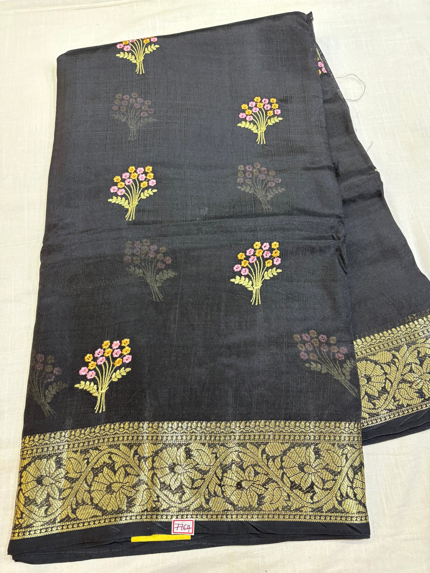 Dupian Silk Saree with Embroidery