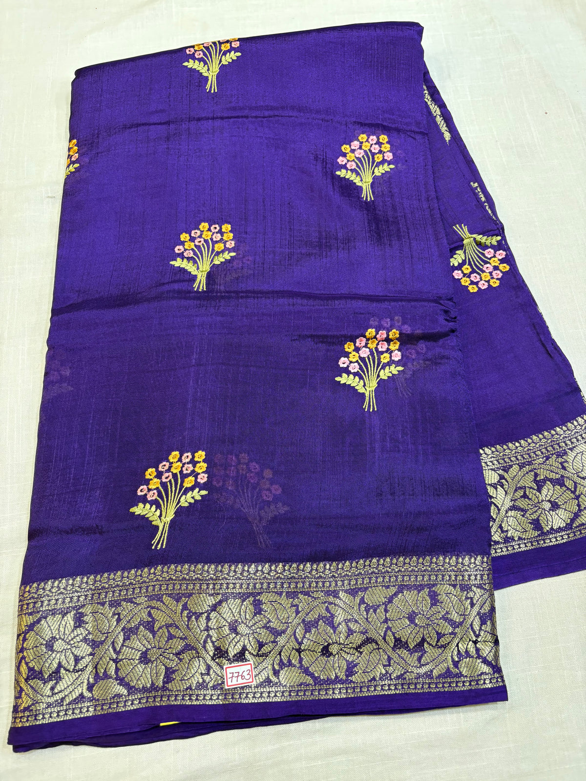 Dupian Silk Saree with Embroidery