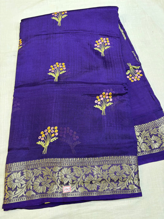 Dupian Silk Saree with Embroidery