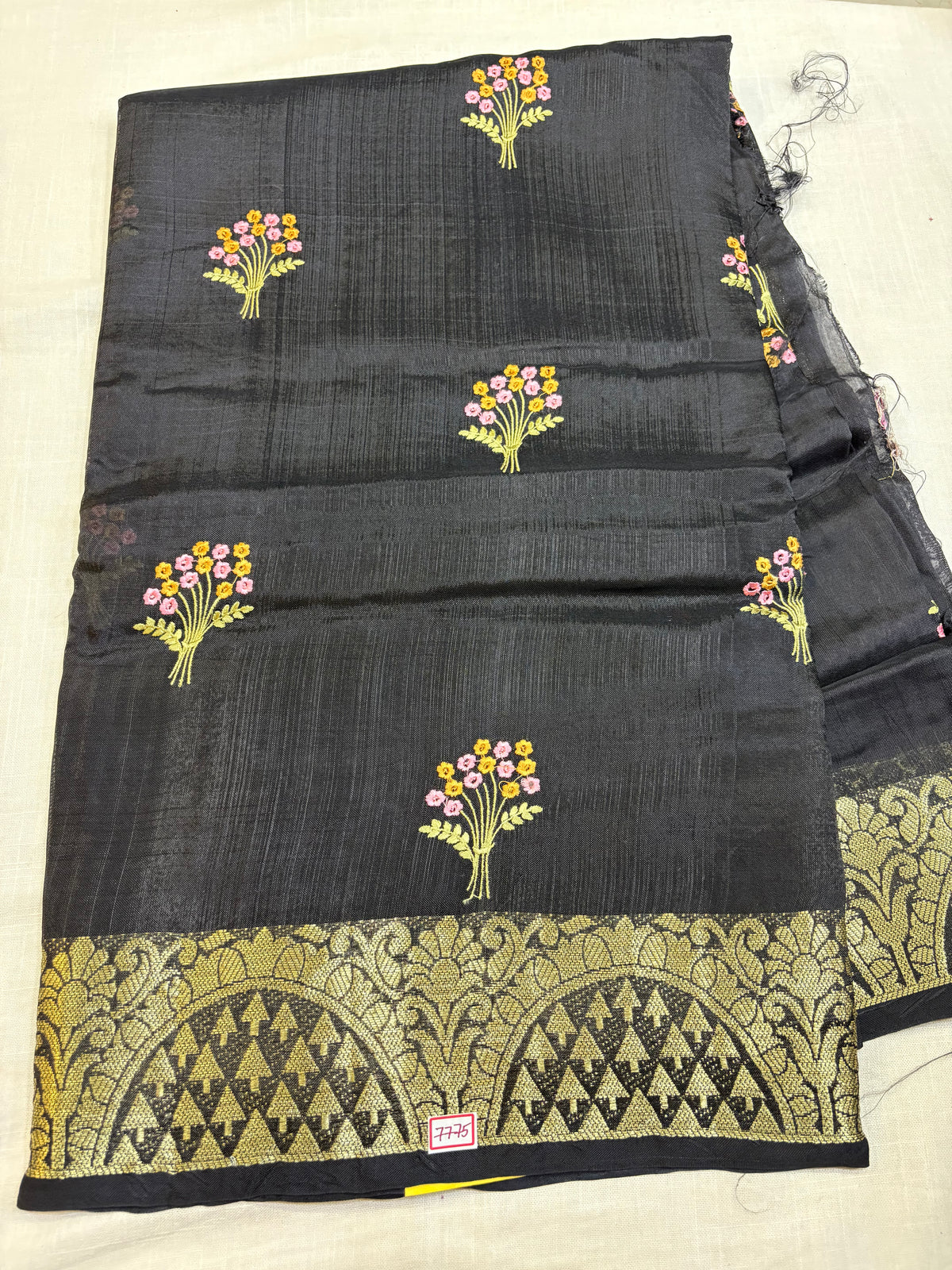Dupian Silk Saree with Embroidery