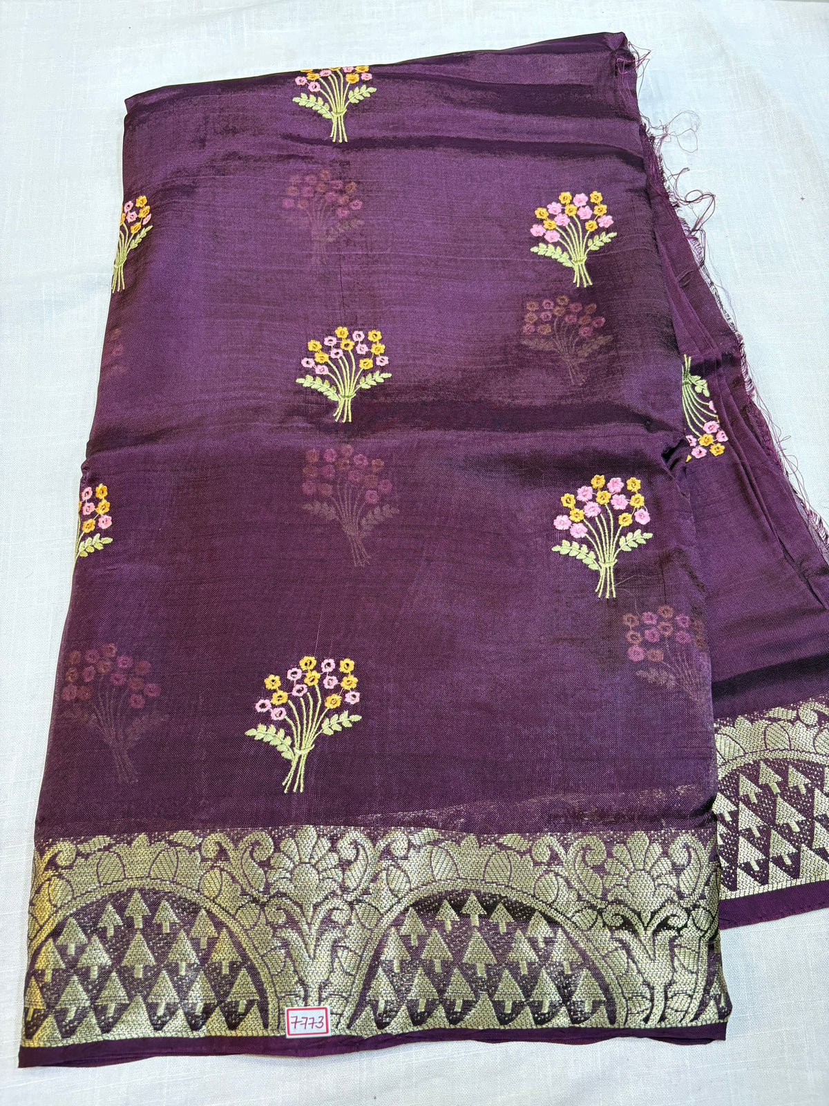 Dupian Silk Saree with Embroidery