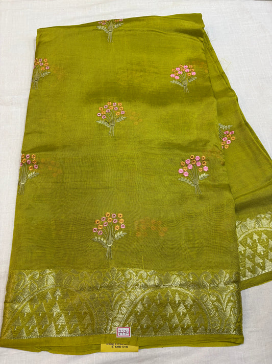 Dupian Silk Saree with Embroidery