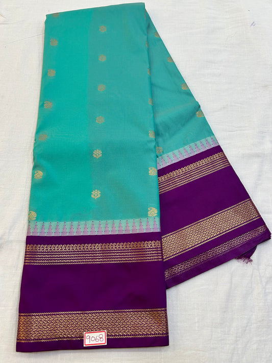 Semi gadwal gap border Saree