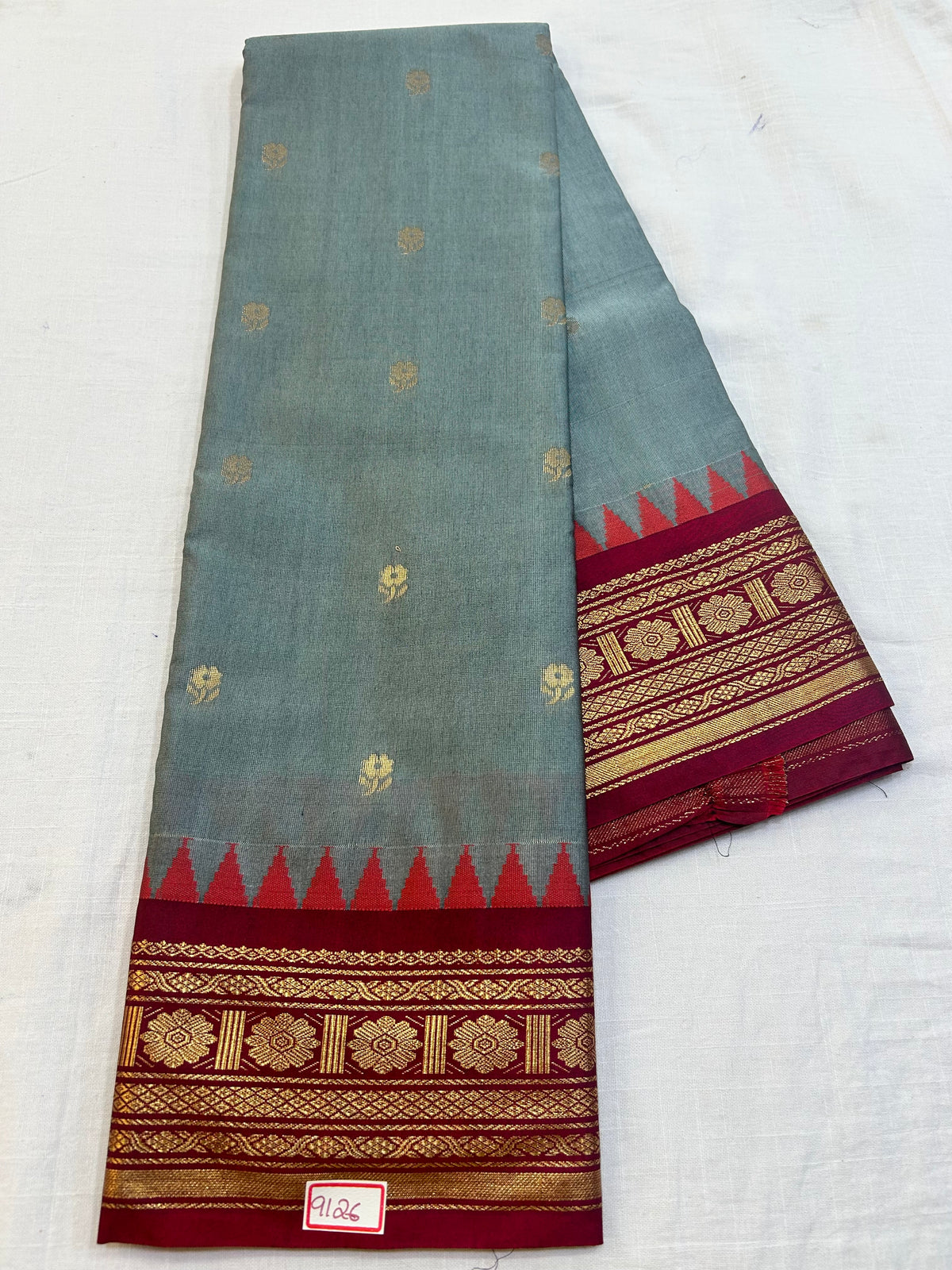 Semi Gadwal Sico Small border Saree