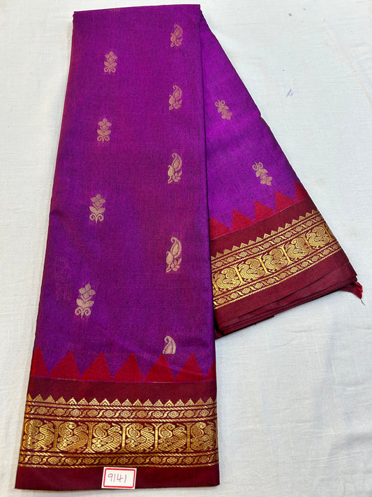 Semi Gadwal Sico Small border Saree