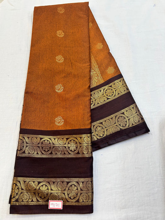 Semi Gadwal Sico Small border Saree