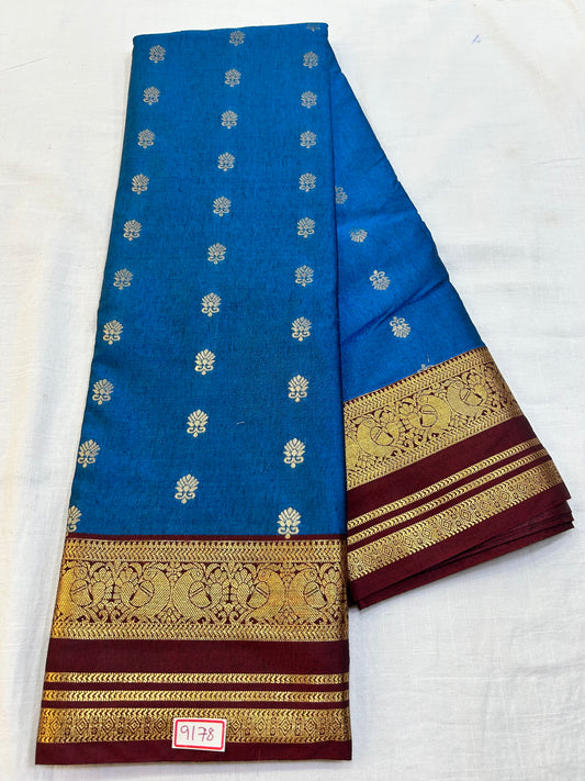 Semi Gadwal Sico Small border Saree