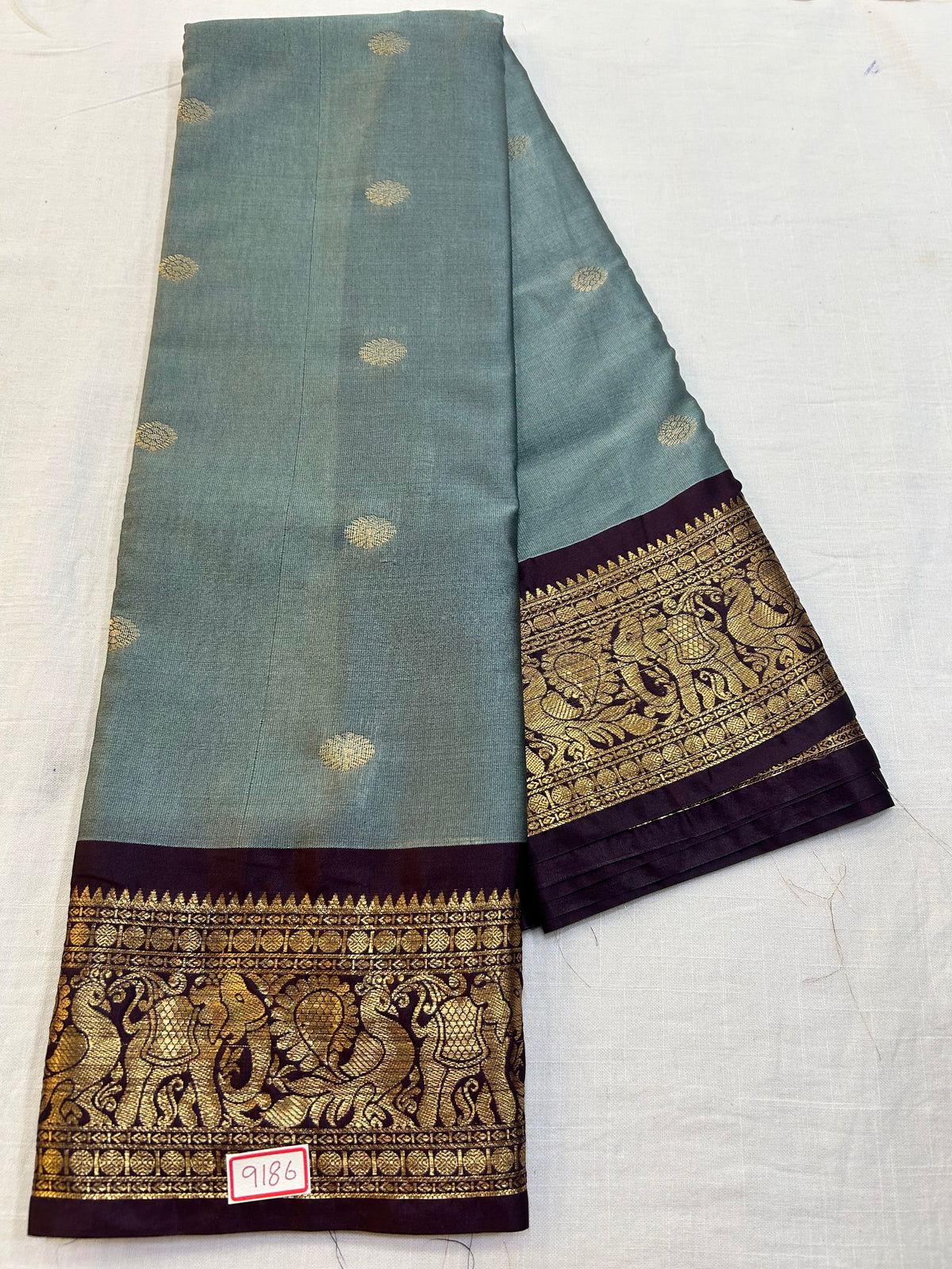 Semi Gadwal Sico Small border Saree