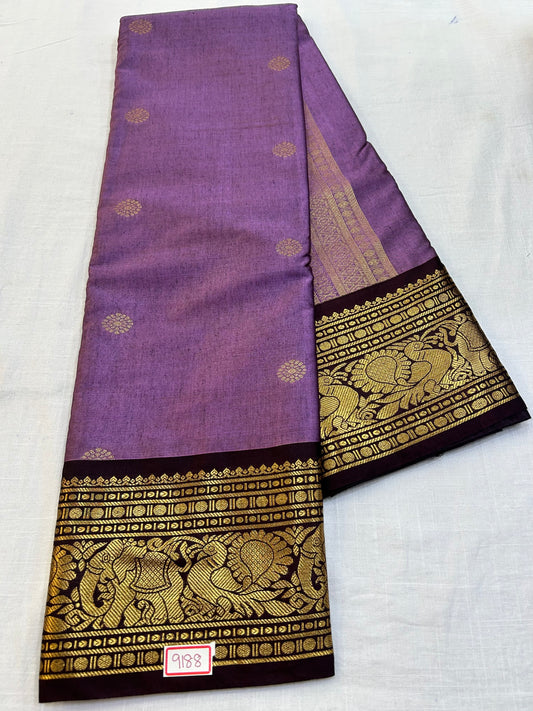 Semi Gadwal Sico Small border Saree