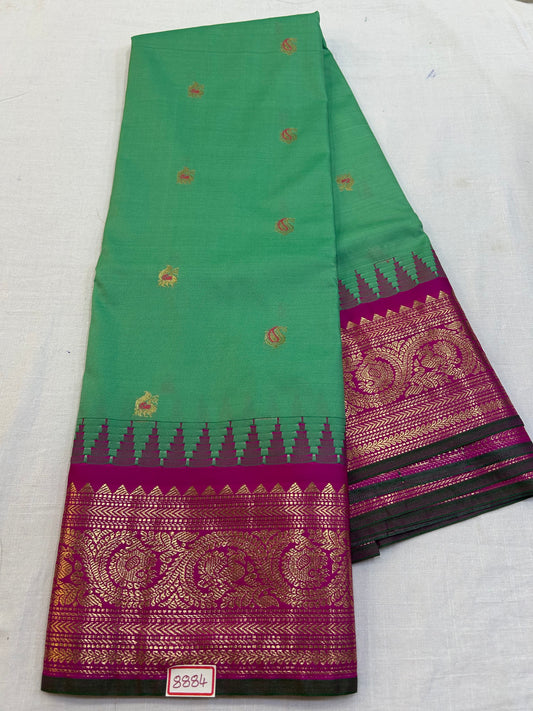 Semi Gadwal Silk Small Border Saree