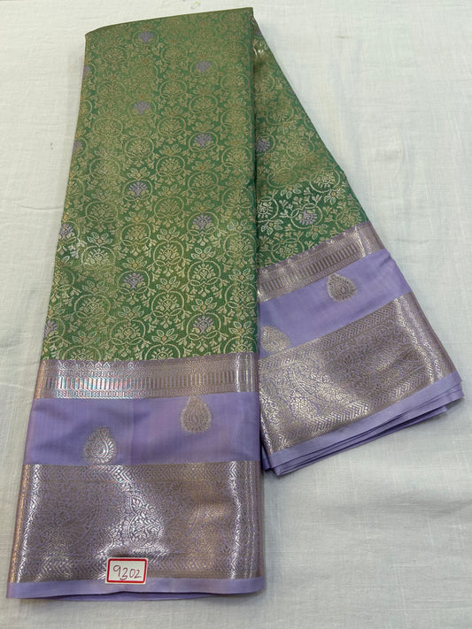 Semi Kanchi Tissue Pattu Saree - Pencil Work
