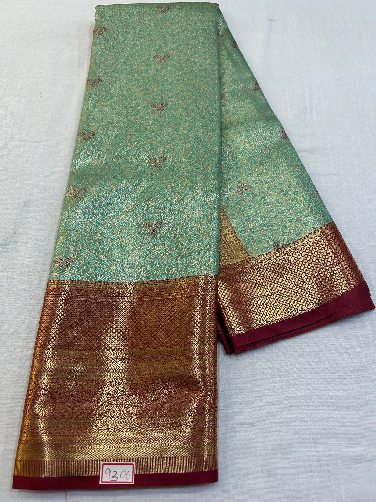 Semi Kanchi Tissue Pattu Saree - Pencil Work