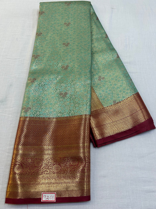Semi Kanchi Tissue Pattu Saree - Pencil Work