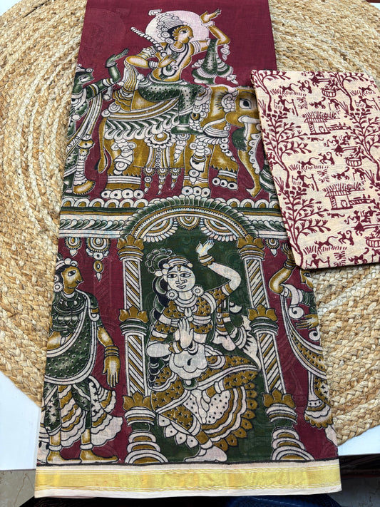 Kalamkari Cotton Saree