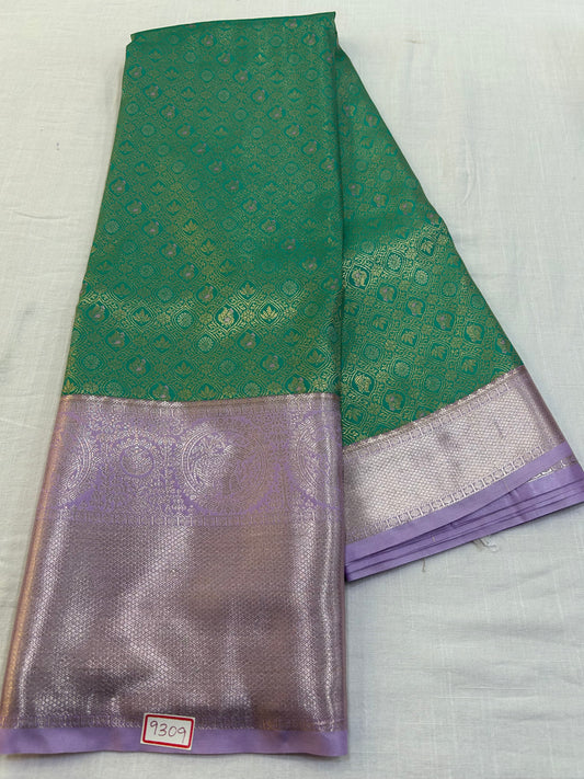 Semi Kanchi Tissue Pattu Saree - Pencil Work
