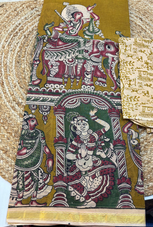 Kalamkari Cotton Saree