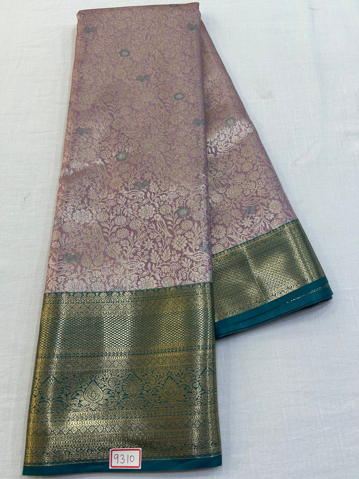 Semi Kanchi Tissue Pattu Saree - Pencil Work