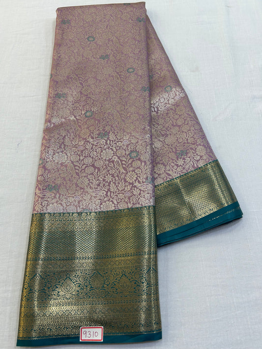 Semi Kanchi Tissue Pattu Saree - Pencil Work