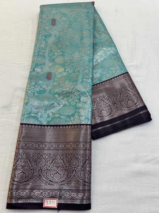 Semi Kanchi Tissue Pattu Saree - Pencil Work