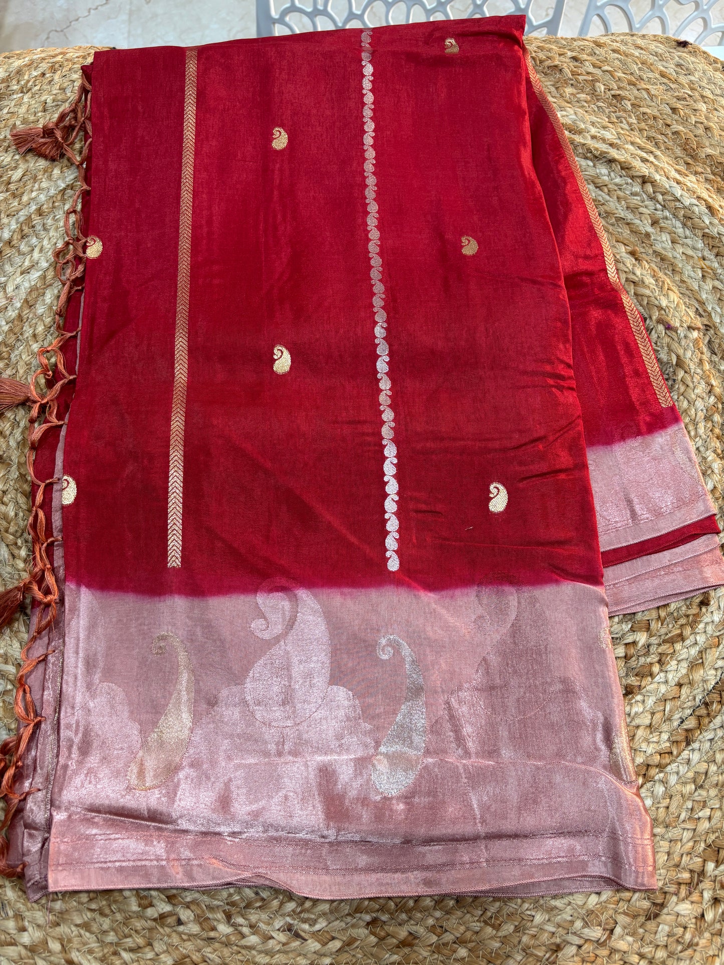 Banaras HO satin Border saree
