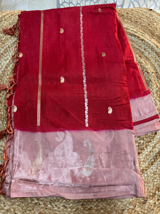 Banaras HO satin Border saree