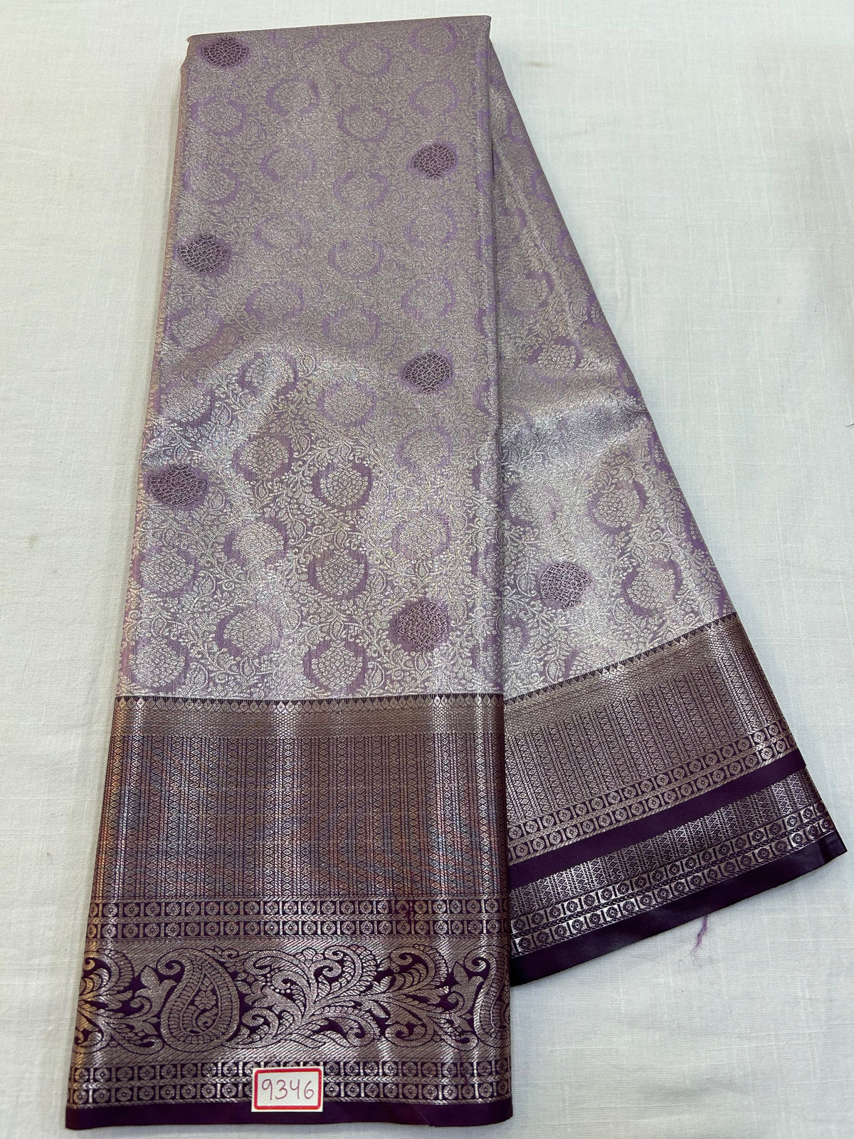 Semi Kanchi Tissue Pattu Saree - Pencil Work