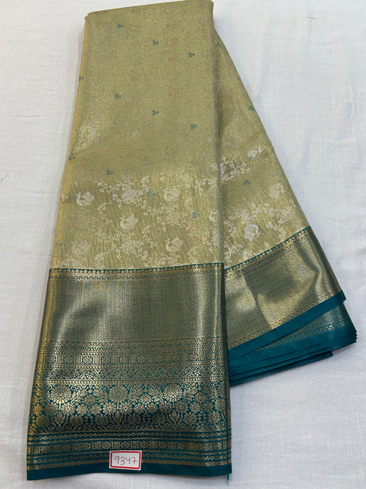 Semi Kanchi Tissue Pattu Saree - Pencil Work